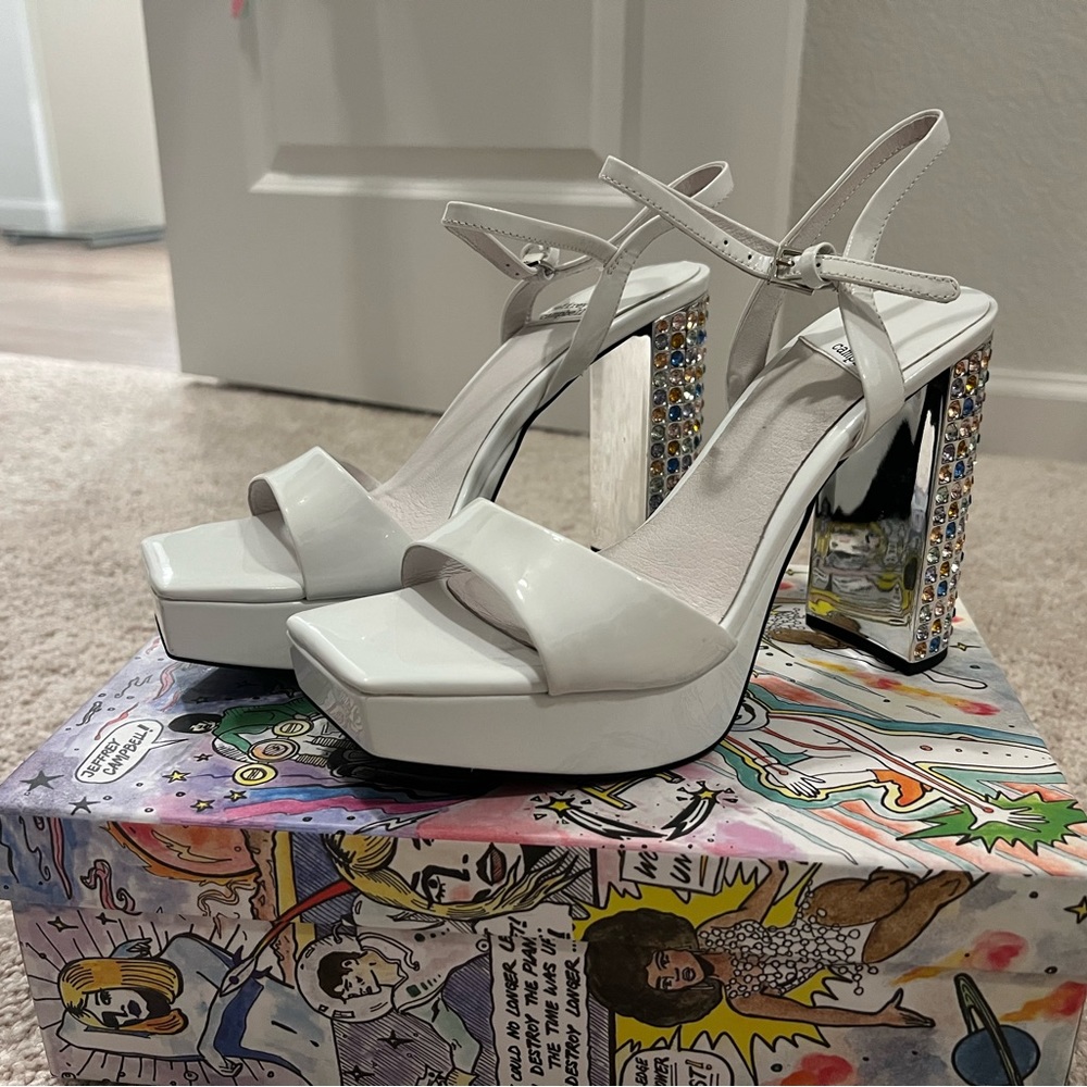 Jeffrey Campbell Dias Ankle Strap Sandal / Heels